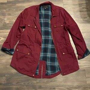 Blu Pepper Maroon Military Jacket